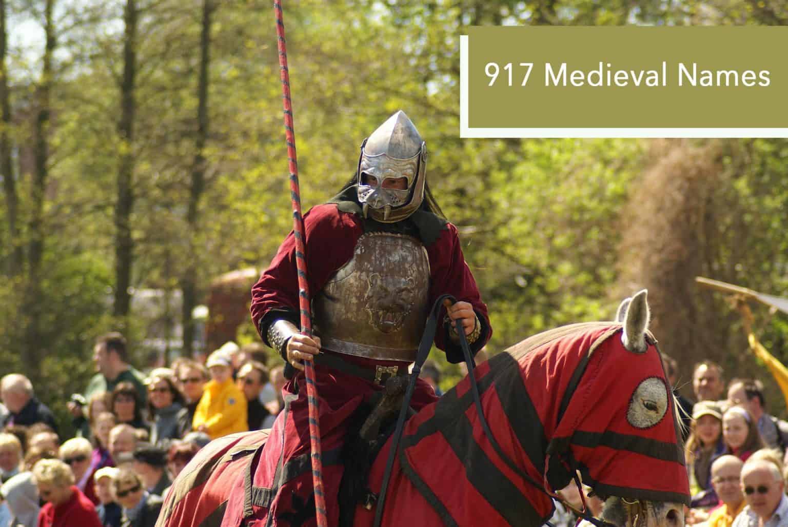 917 Medieval Names Boy and Girl Very Many Names